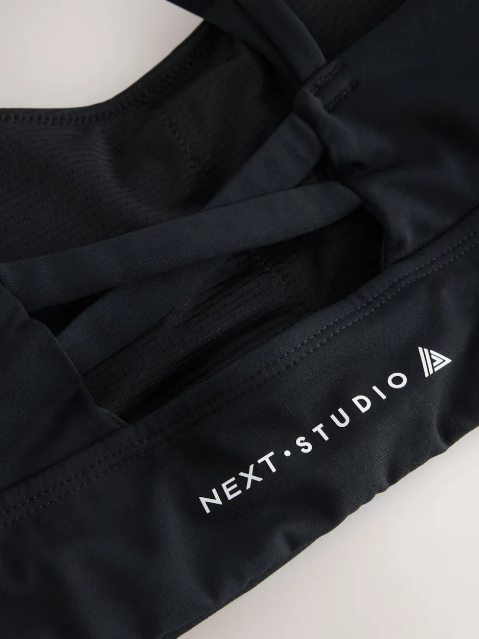 Black Medium Impact Strappy Back Sports Bra