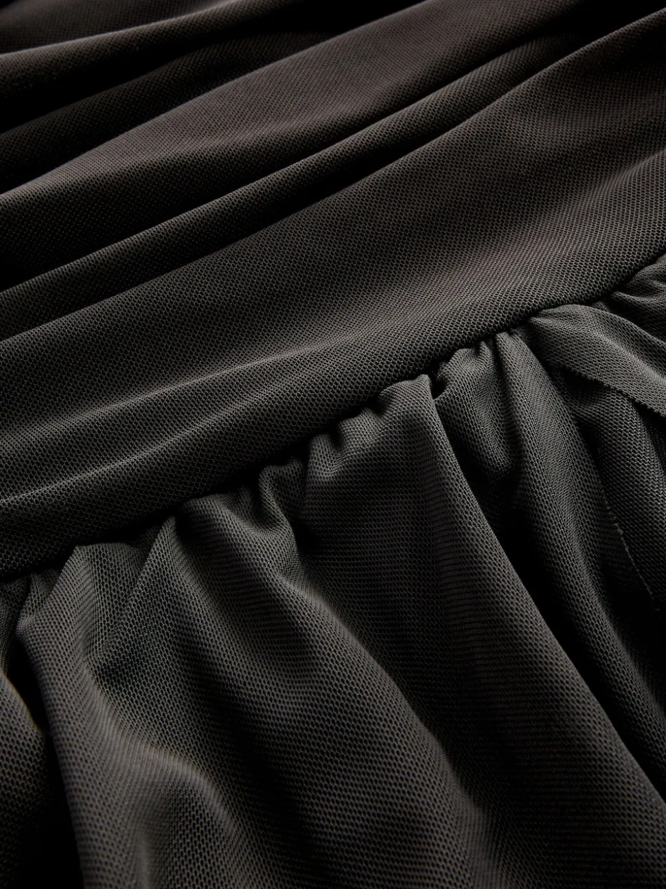 Black Mesh Multiway Wedding Guest Bridesmaid Maxi Dress
