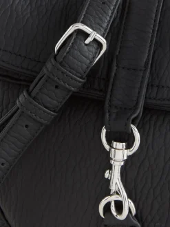 Black Messenger Cross-Body Bag