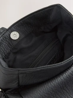 Black Messenger Cross-Body Bag