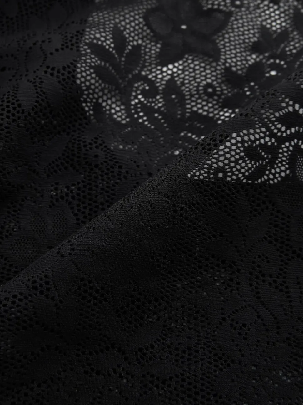Black Midi All-Over Lace No VPL Knickers 3 Pack