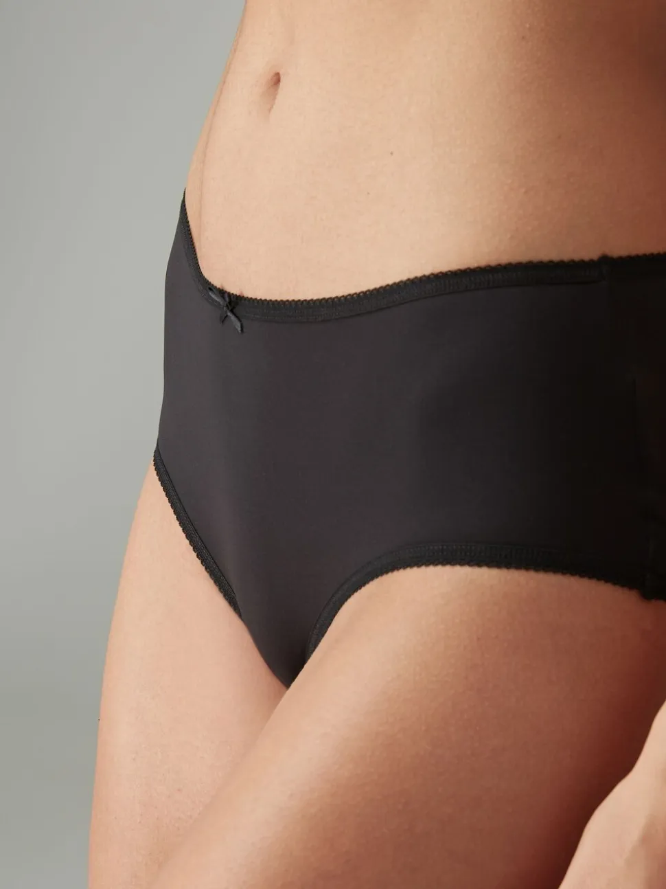 Black Midi Microfibre Knickers 7 Pack