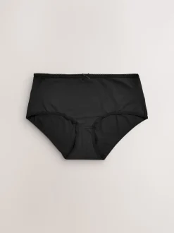Black Midi Microfibre Knickers 7 Pack