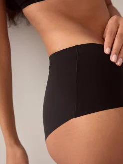 Black Midi No VPL Comfort Knickers 3 Pack
