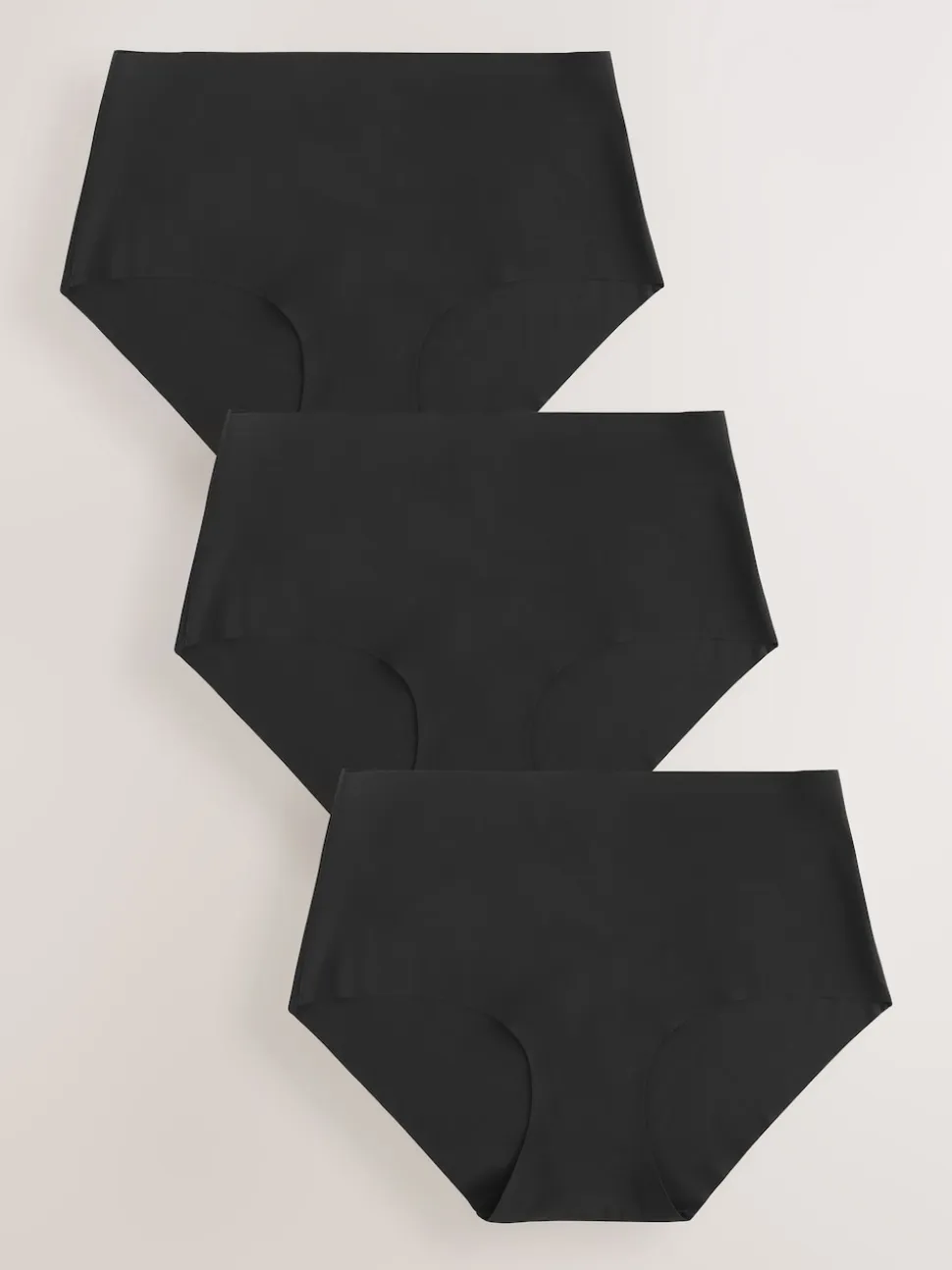 Black Midi No VPL Comfort Knickers 3 Pack