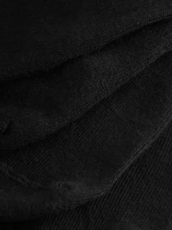 Black Modal Invisible Socks 4 Pack