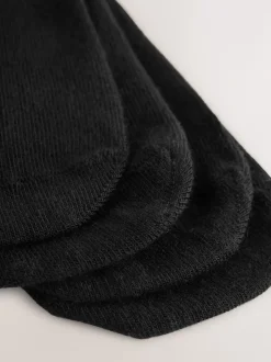 Black Modal Invisible Socks 4 Pack