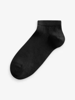 Black Modal Trainer Socks 4 Pack