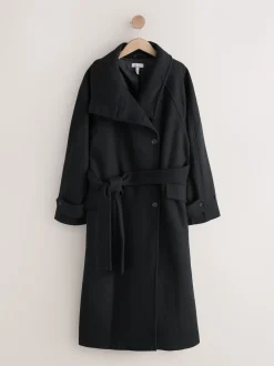 Black N. Premium Funnel Coat