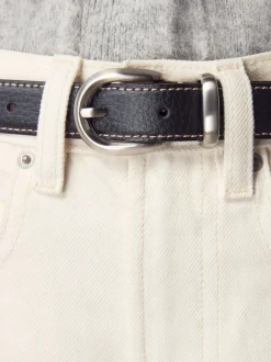 Black N. Premium Made In Italy Mid Width Belt