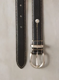 Black N. Premium Made In Italy Mid Width Belt