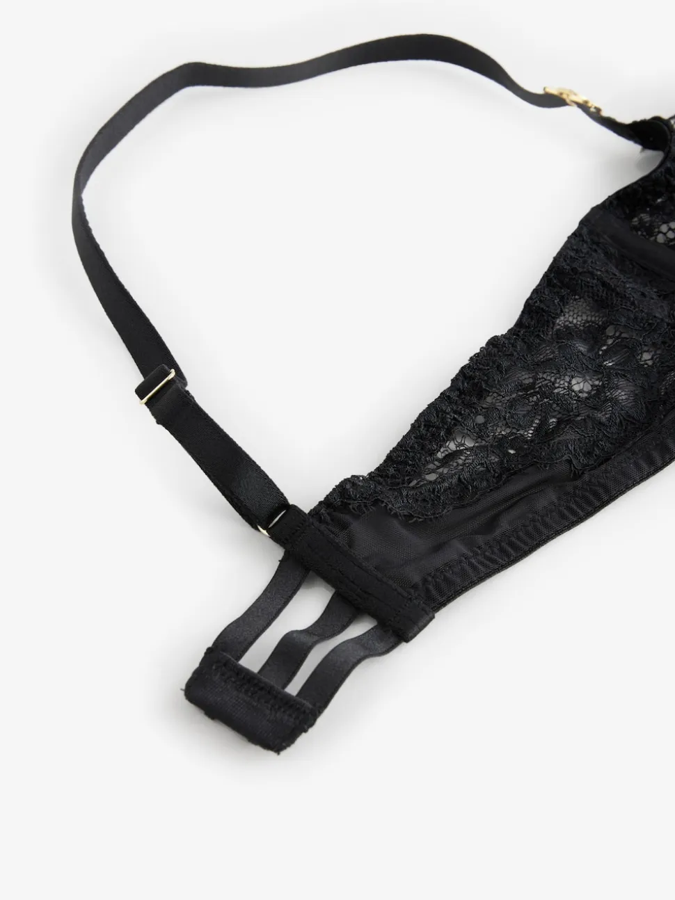 Black Non Pad Balcony A-E Lace Bra