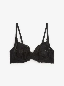 Black Non Pad Full Cup Lace Ultimate Comfort Bra