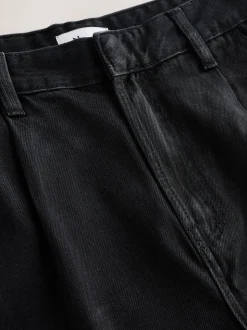 Black N.Premium High Rise Culotte Jeans