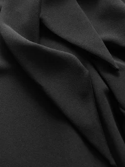 Black Occasion Cowl Neck Sleeveless Jersey Jumpsuit