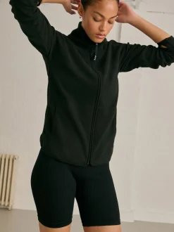 Black Outdoor Lightweight Fleece