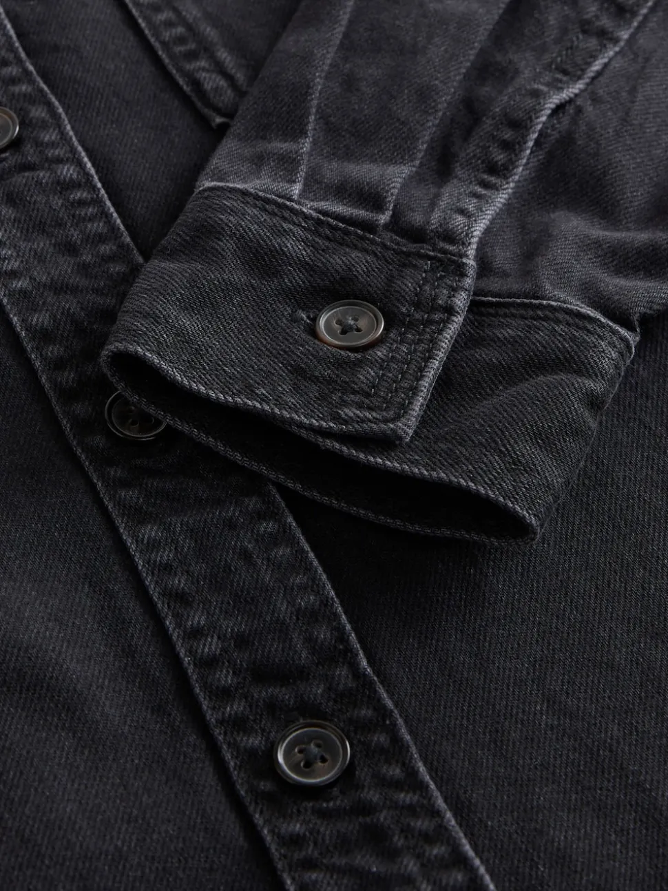 Black Oversize Denim Shirt