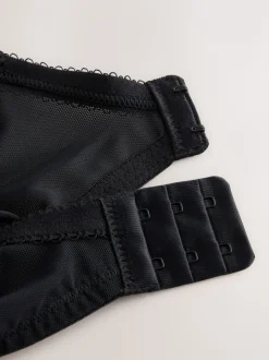 Black Pad Balcony DD+ Lace Bra