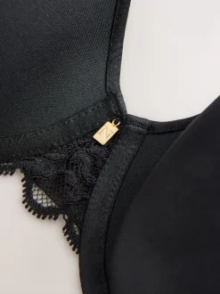 Black Pad Full Cup Premium Ultimate Comfort Lightweight Breathable T-Shirt Bra