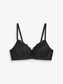 Black Pad Non Wire Lace Ultimate Comfort Bra