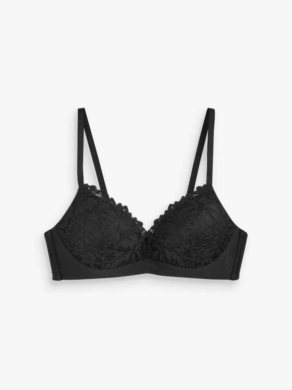 Black Pad Non Wire Lace Ultimate Comfort Bra