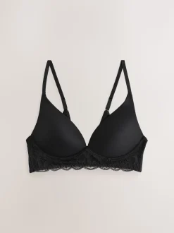 Black Pad Non Wire Ultimate Comfort Lounge Bra