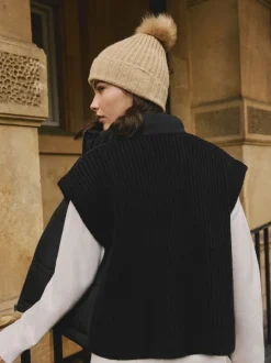 Black Padded Gilet