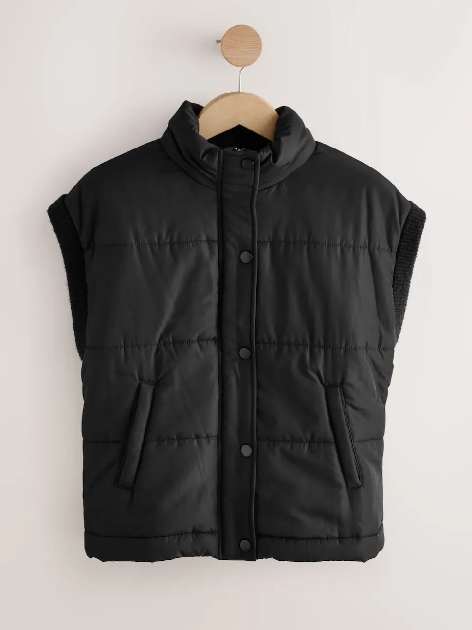 Black Padded Gilet