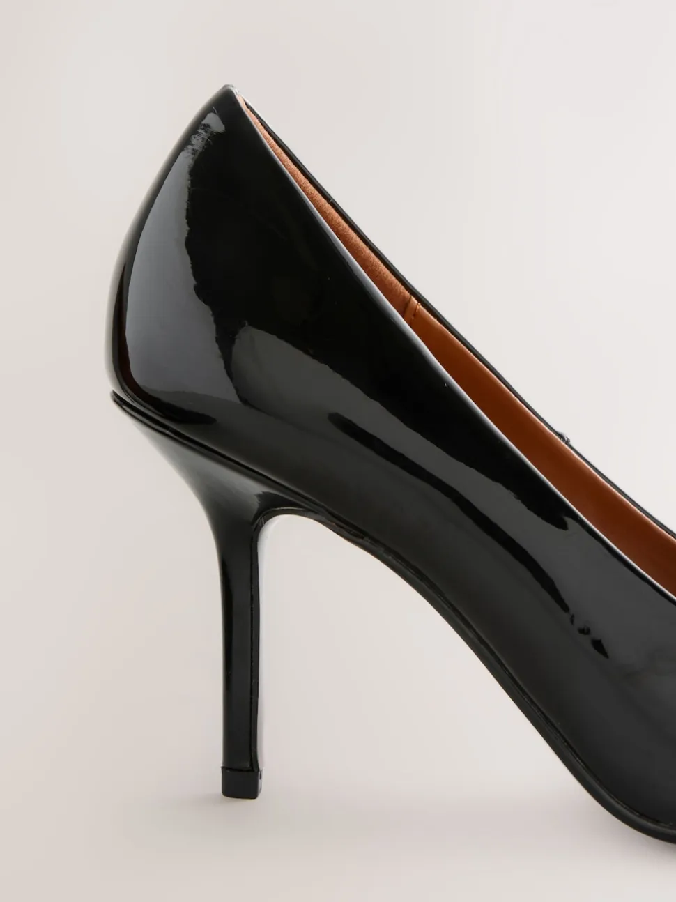 Black Patent Standard/Wide Fit Forever Comfort® Point Toe Court Heels