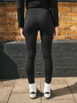 Black Ponte Leggings