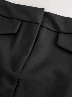 Black Ponte Pencil Skirt