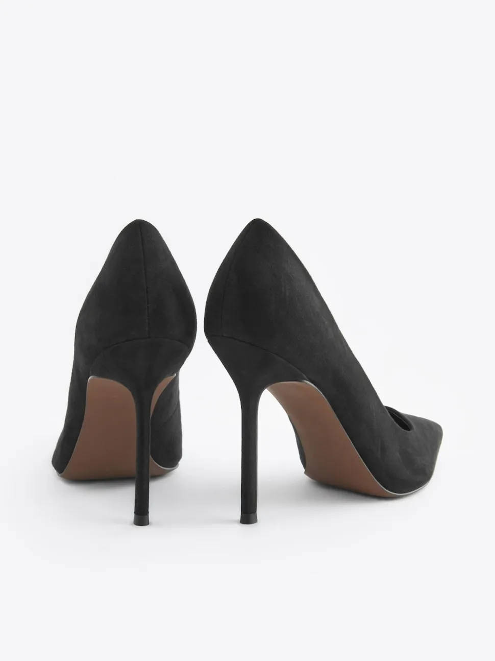 Black Premium Point Toe Court Shoes
