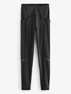 Black Running Leggings with Pocket