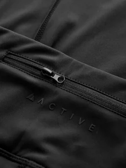 Black Running Leggings with Pocket