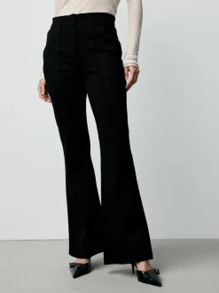 Black Sculpting Bootcut Trousers