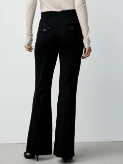 Black Sculpting Bootcut Trousers