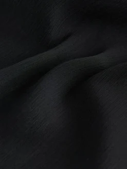 Black Sheer Beach Wide Leg Trousers