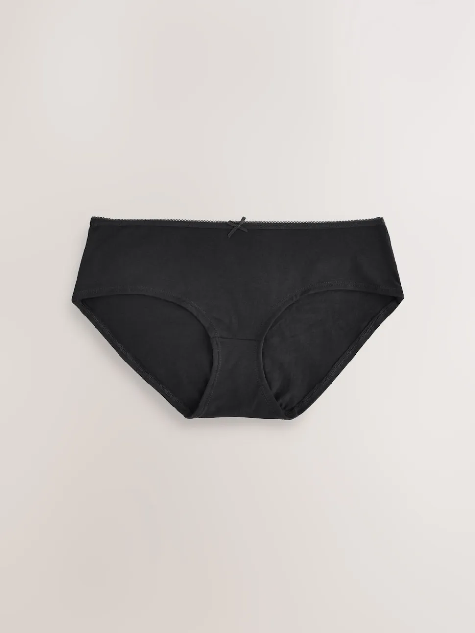 Black Short Cotton Rich Knickers 5 Pack