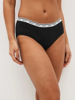 Black Short Heavy Flow Period Knickers 2 Pack
