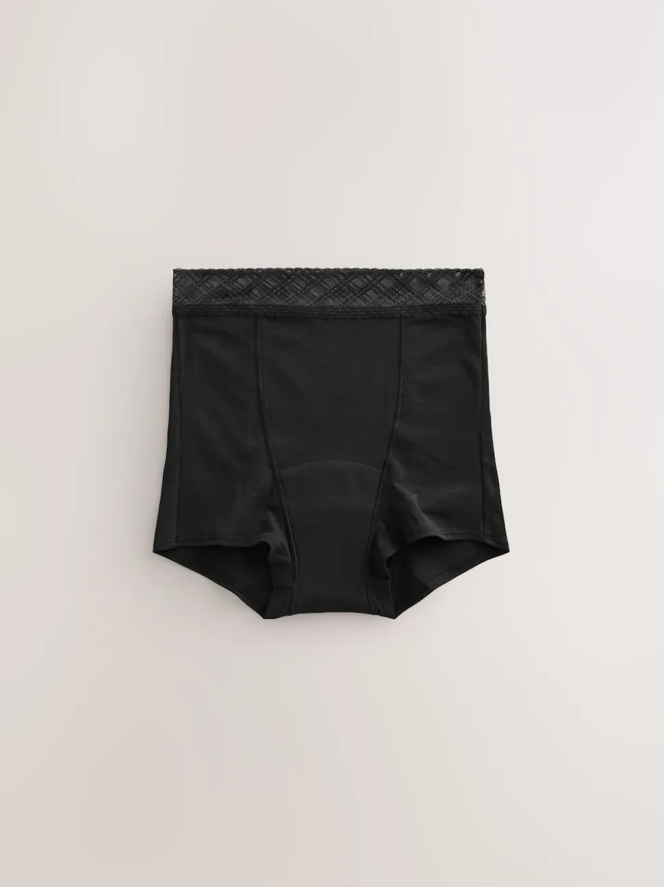 Black Short Medium Flow Period Knickers 2 Pack