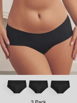 Black Short No VPL Comfort Knickers 3 Pack