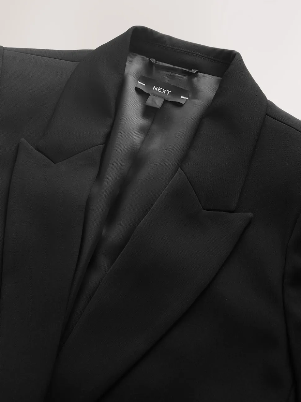 Black Single Breasted Skinny Belt Blazer