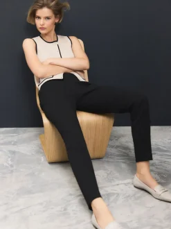 Black Skinny Tailored Trousers