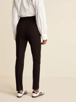 Black Skinny Tailored Trousers