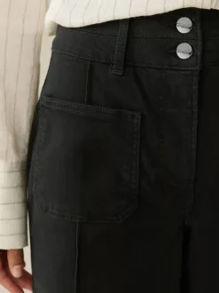 Black Slim Lift and Shape Wide Leg Jeans