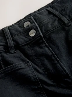 Black Slim Lift and Shape Wide Leg Jeans