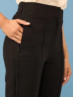 Black Slim Sculpting Trousers