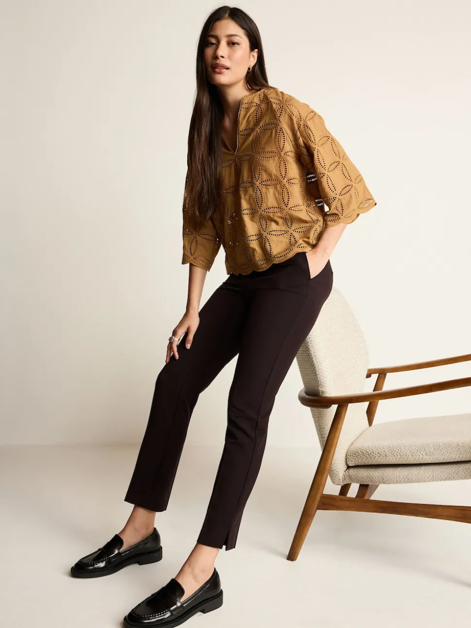 Black Slim Tailored Trousers
