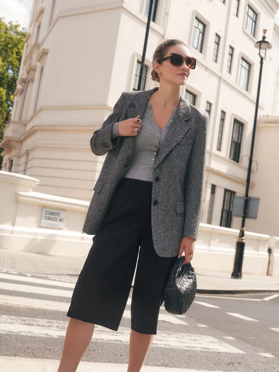 Black Smart Longline Shorts