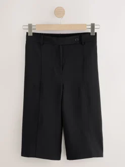 Black Smart Longline Shorts